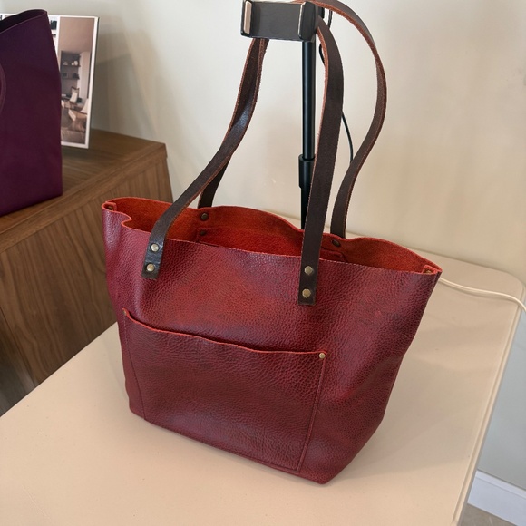 Portland Leather Goods Lg Tote Sangria - Picture 1 of 4
